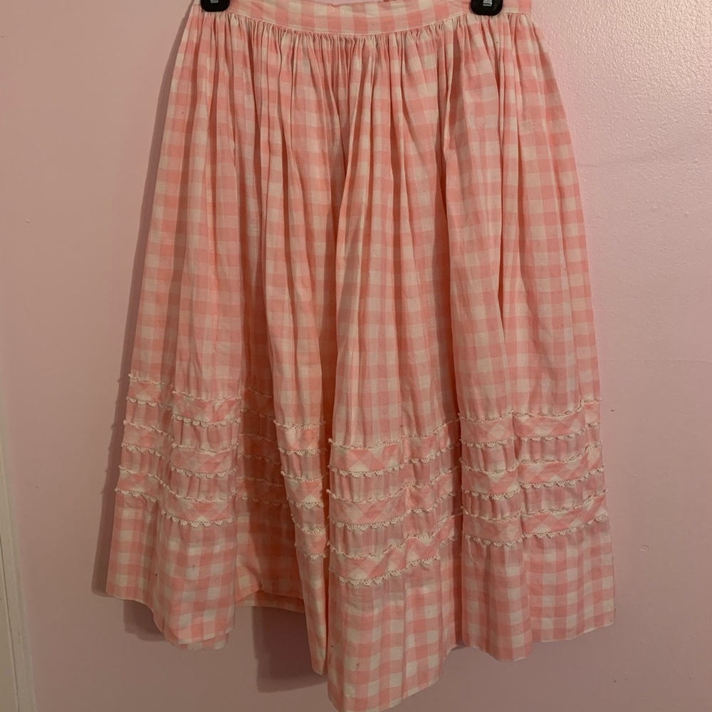 Vintage gingham skirt
